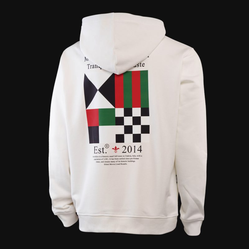 Weißes Herren Hoodie - Regal One - 03
