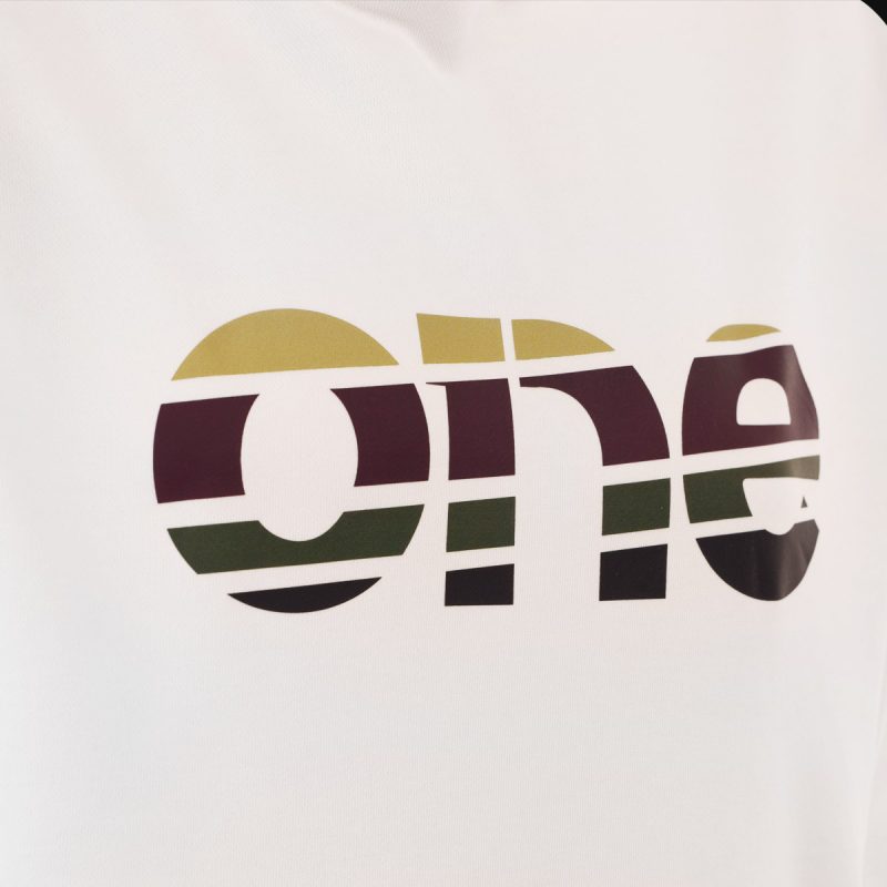 Weißes Herren Hoodie - Track One - 02