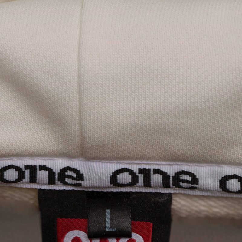 Weißes Herren Hoodie - Track One - 04