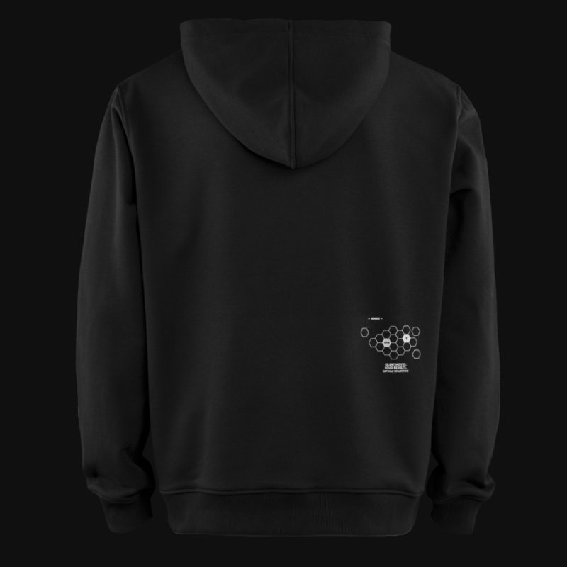 Herren Hoodie - Hex One Noir - 04