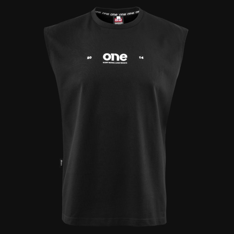Schwarzes Herren Muskelshirt - Running Club - 05