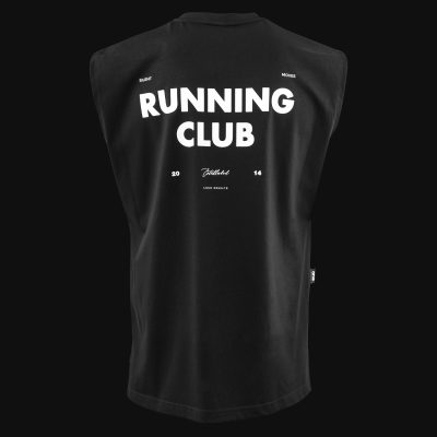 Schwarzes Herren Muskelshirt - Running Club