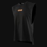Schwarzes Herren Muskelshirt - Wave One V.02 - 03