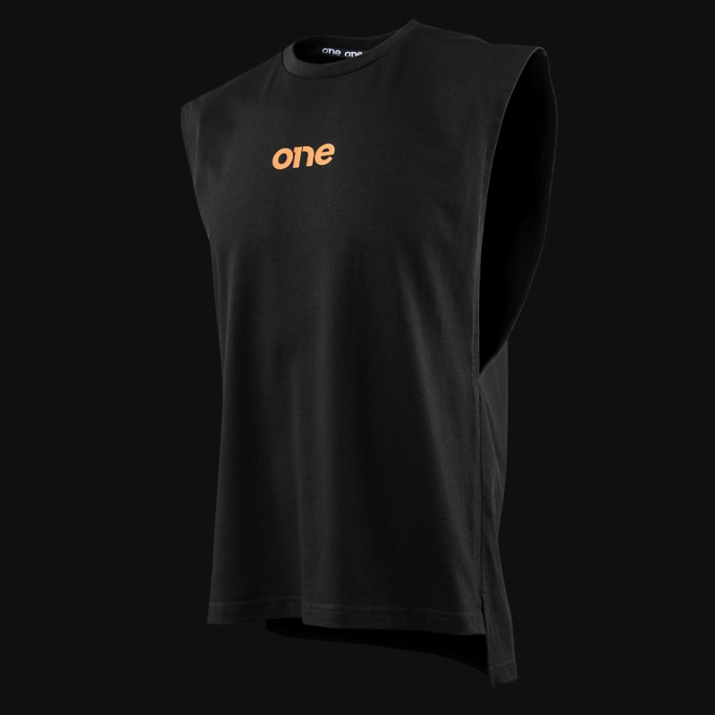 Schwarzes Herren Muskelshirt - Wave One V.02 - 03