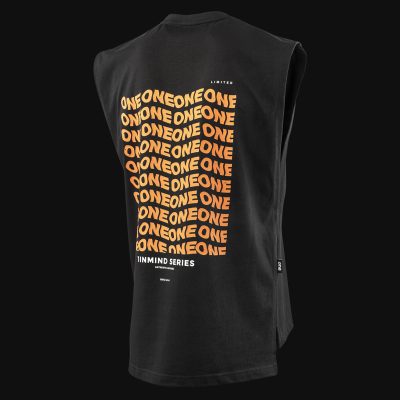 Schwarzes Herren Muskelshirt - Wave One V.02