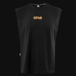 Schwarzes Herren Muskelshirt - Wave One V.02 - 06