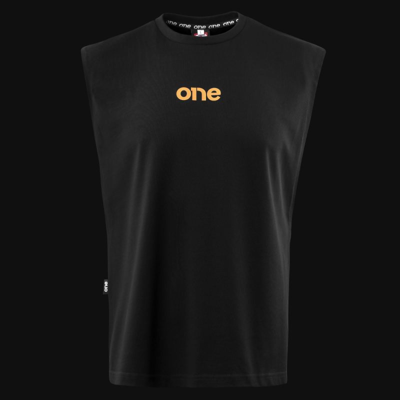 Schwarzes Herren Muskelshirt - Wave One V.02 - 06