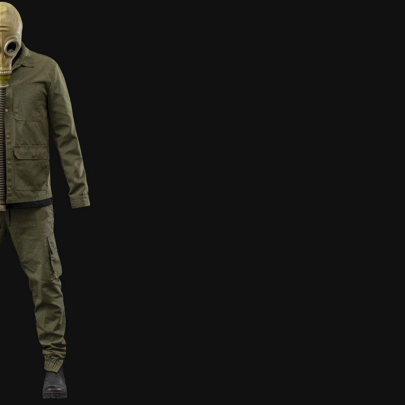 Set Overshirt-Hemd und Polyesterhose Ranger One - 03