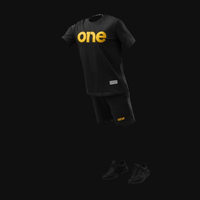 Set T-Shirt und Shorts Blaze Black