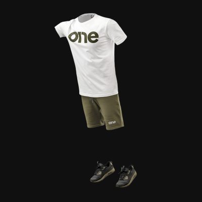 Set T-Shirt und Shorts Khaki One