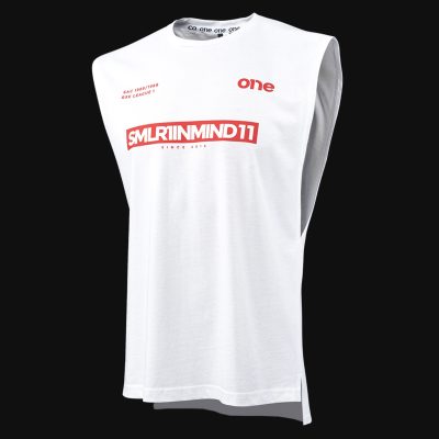 Weißes Herren Muskelshirt - SLMR