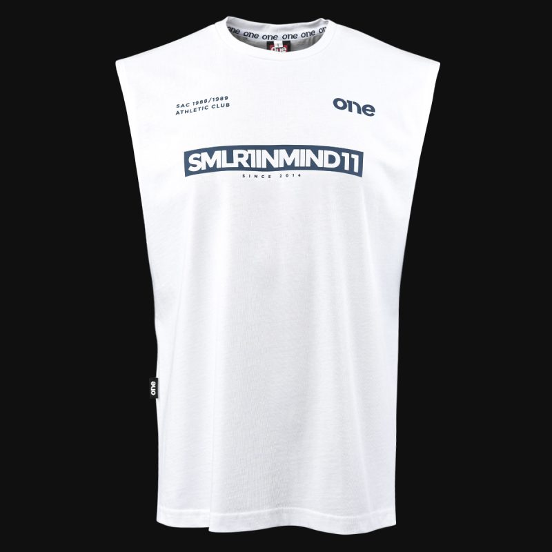 Weißes Herren Muskelshirt - SLMR-GR - 05