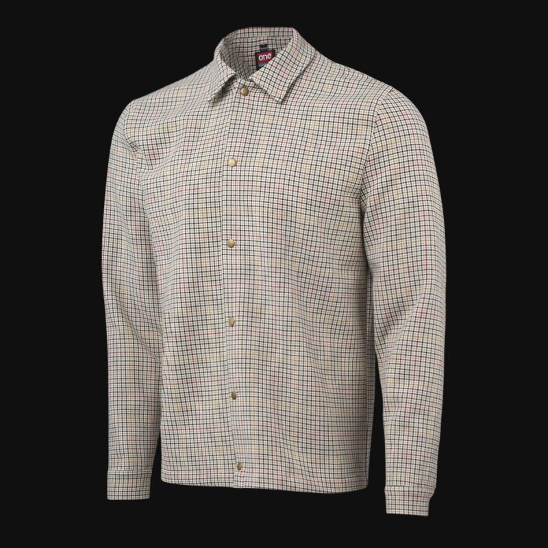 Herren Overshirt mit Knöpfen - Flex Grid - 05