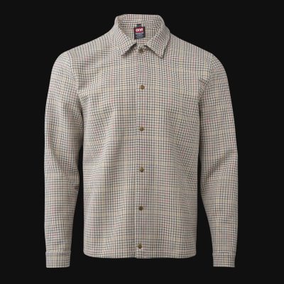 Herren Overshirt mit Knöpfen - Flex Grid