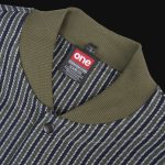 Herren Overshirt mit Knöpfen - Olive Grid - 02