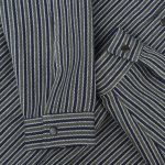 Herren Overshirt mit Knöpfen - Olive Grid - 08