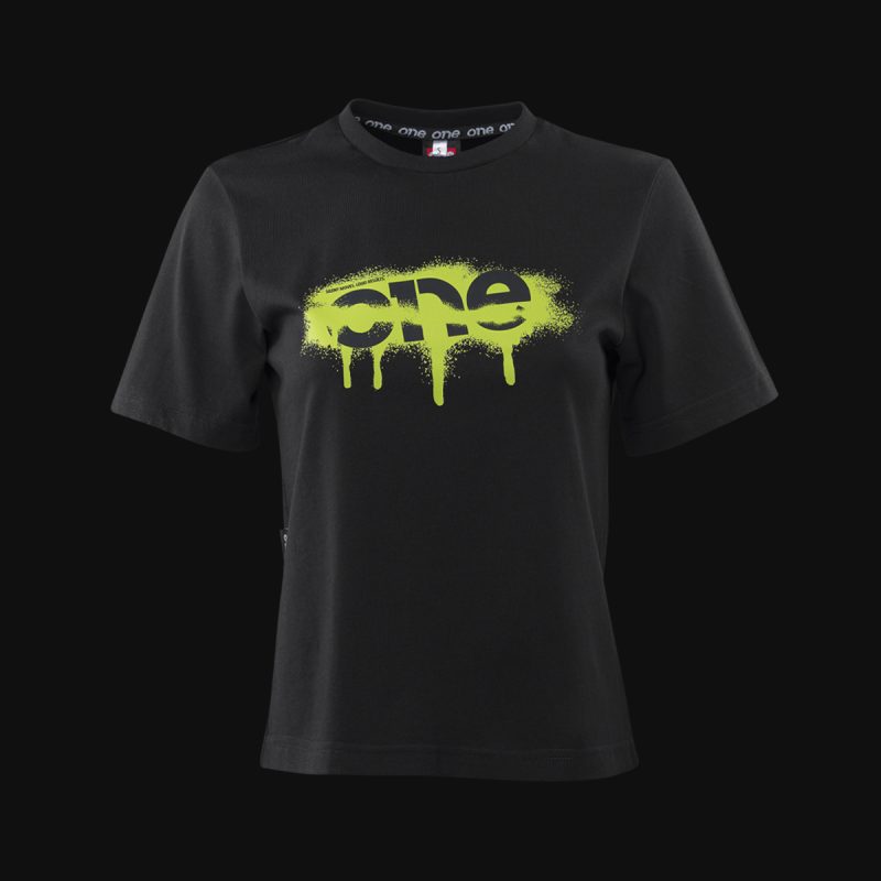 Damen T-Shirt Schwarz El One