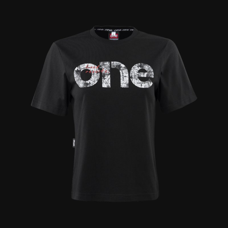 Damen T-Shirt Schwarz Whisper Loud
