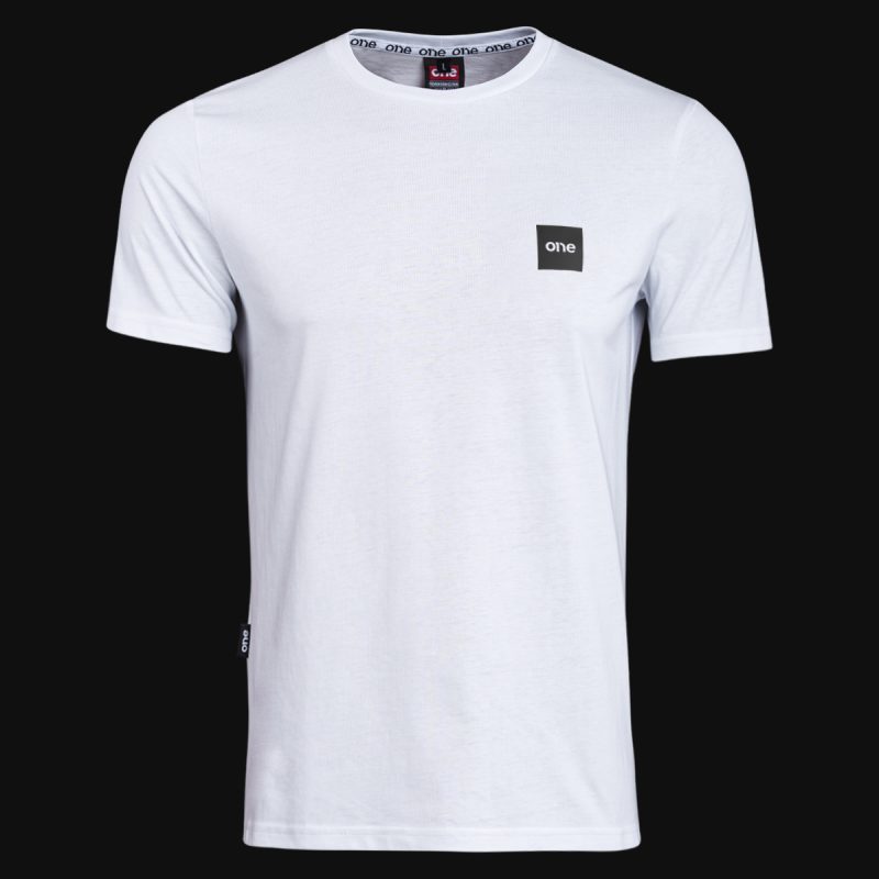 Herren Slim-Fit T-Shirt weiß - Box One White