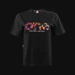 Damen T-Shirt Scwarz Wild One