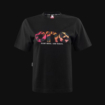 Damen T-Shirt Scwarz Wild One