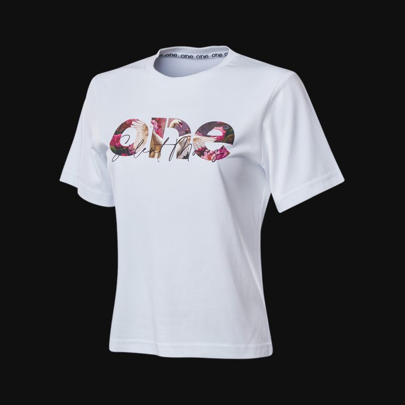Damen T-Shirt weiß Silent Elegance - 03