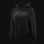 Damen Regular-Fit Fleece-Hoodie Schwarz mit Kapuze - Stealth One - 03