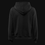 Damen Regular-Fit Fleece-Hoodie Schwarz mit Kapuze - Stealth One - 04