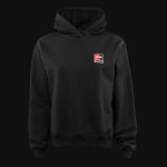 Damen Regular-Fit Hoodie Schwarz mit Kapuze - Black Core
