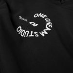 Damen Regular-Fit Hoodie Schwarz mit Kapuze - Circle Vision - 02