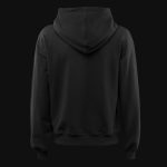 Damen Regular-Fit Hoodie Schwarz mit Kapuze - Circle Vision - 03