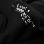 Damen Regular-Fit Hoodie Schwarz mit Kapuze - Circle Vision - 04