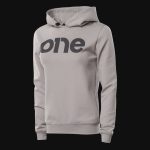 Damen Slim-Fit Fleece-Hoodie Grau mit Kapuze - Grey One