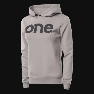 Damen Slim-Fit Fleece-Hoodie Grau mit Kapuze - Grey One