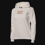 Damen Slim-Fit Fleece-Hoodie Weiß mit Kapuze - G-One