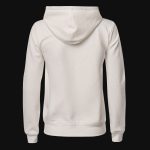 Damen Slim-Fit Fleece-Hoodie Weiß mit Kapuze - G-One - 04