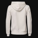 Damen Slim-Fit Fleece-Hoodie Weiß mit Kapuze - White Classics - 03