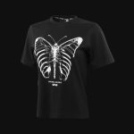 Damen T-Shirt Schwarz Silent Wings - 05