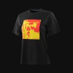 Damen T-Shirt Schwarz Vivid Icon - 05