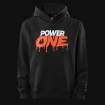 Herren Hoodie Schwarz mit Kapuze - Power One V.02