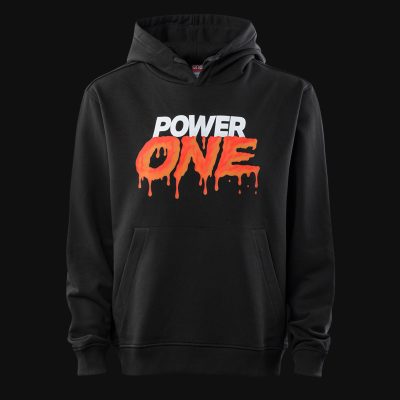 Herren Hoodie Schwarz mit Kapuze - Power One V.02