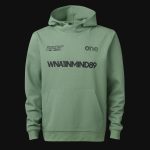 Herrensweatshirt aus Premium-Fleece mit Kapuze - Olive Core