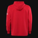 Roter Herren-Sport-Hoodie mit Kapuze - Red Pulse - 04