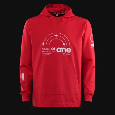 Roter Herren-Sport-Hoodie mit Kapuze - Red Pulse