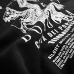 Schwarzer Herren-Hoodie mit Kapuze - BLG One - 02