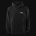 Schwarzer Herren-Hoodie mit Kapuze - BLG One - 03