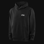 Schwarzer Herren-Hoodie mit Kapuze - BLG One - 05