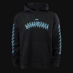 Schwarzer Herren-Hoodie mit Kapuze - Cyber Current