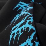 Schwarzer Herren-Hoodie mit Kapuze - Cyber Current - 05