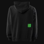 Schwarzer Herren-Hoodie mit Kapuze - Power One - 03